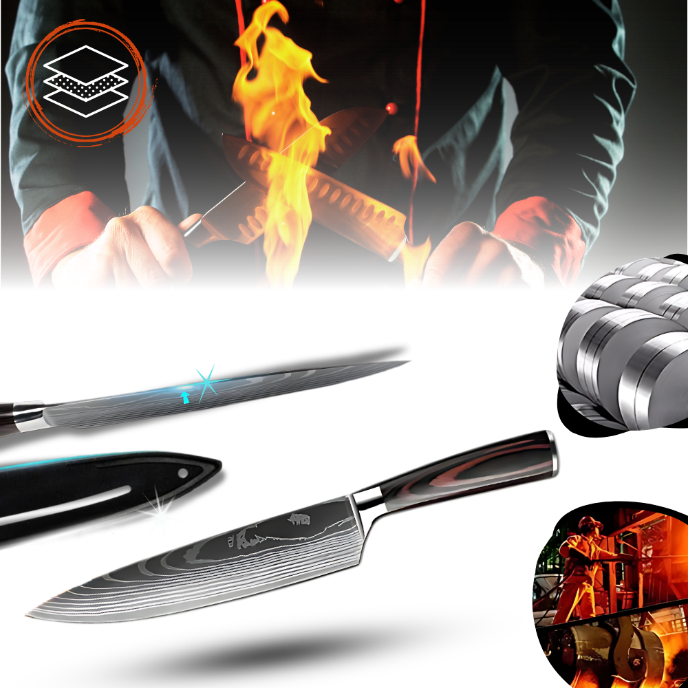 Japanske kniver i Pakkawood-serien
- Ozerty