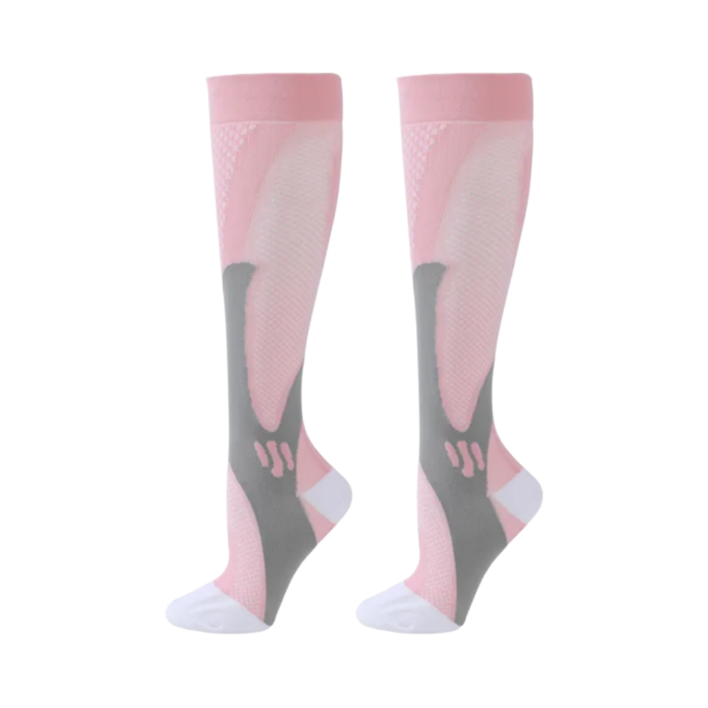 Funksjonelle og stilige kompresjonssokker -Rosa/S/MRosa/L/XLRosa/XXL - Ozerty