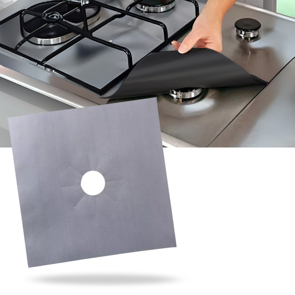 Beskyttelsesmatte for gasskomfyr (pakke med 2) - Ozerty