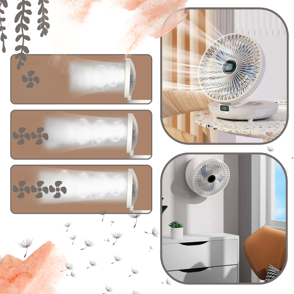 Skånsom luft bærbar vifte
- Ozerty