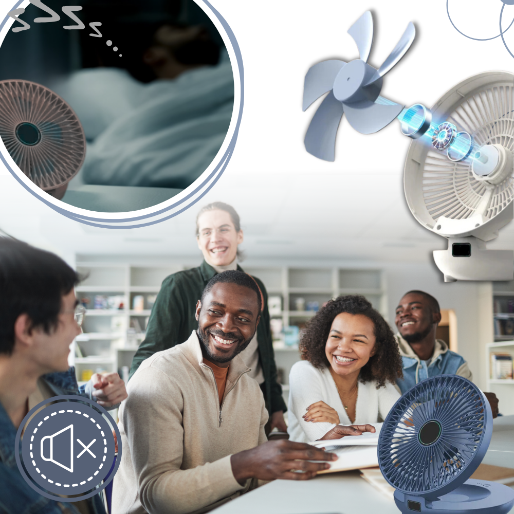 Skånsom luft bærbar vifte
- Ozerty