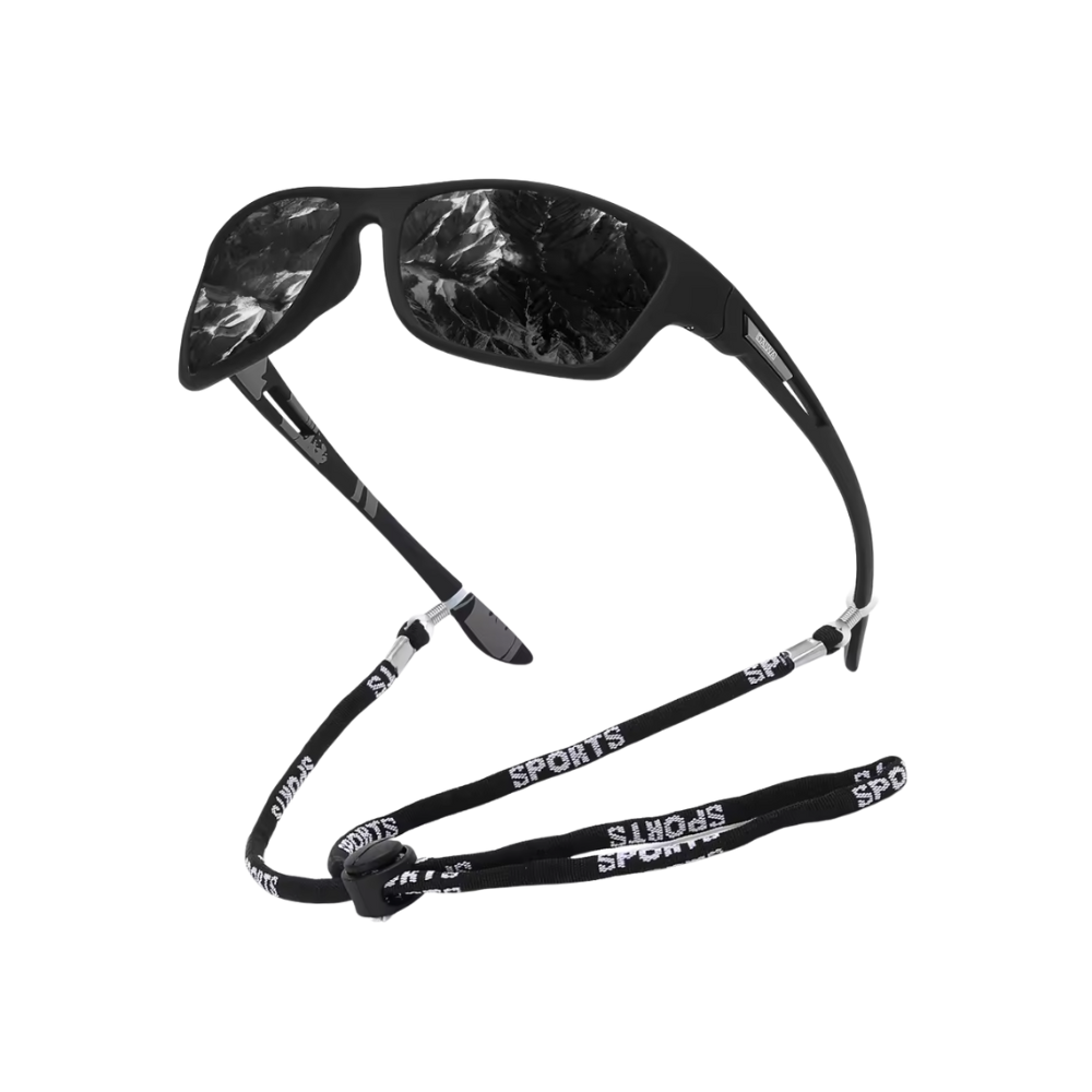 Glare Guard Pro-Solbriller -Helt Sort - Ozerty