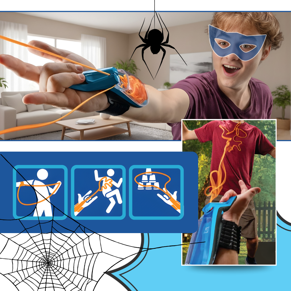 Selvlysende Edderkoppnett-Leke - Ozerty