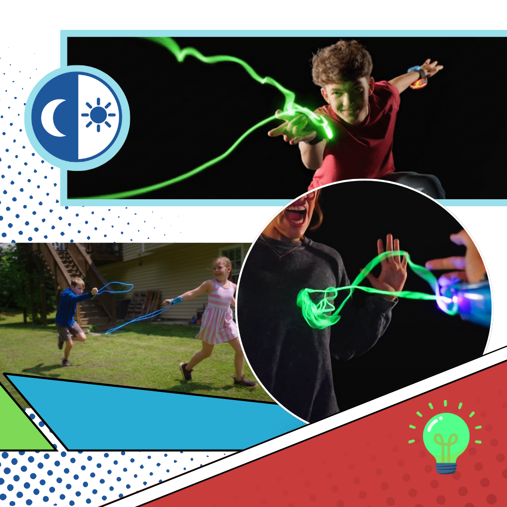 Selvlysende Edderkoppnett-Leke - Ozerty