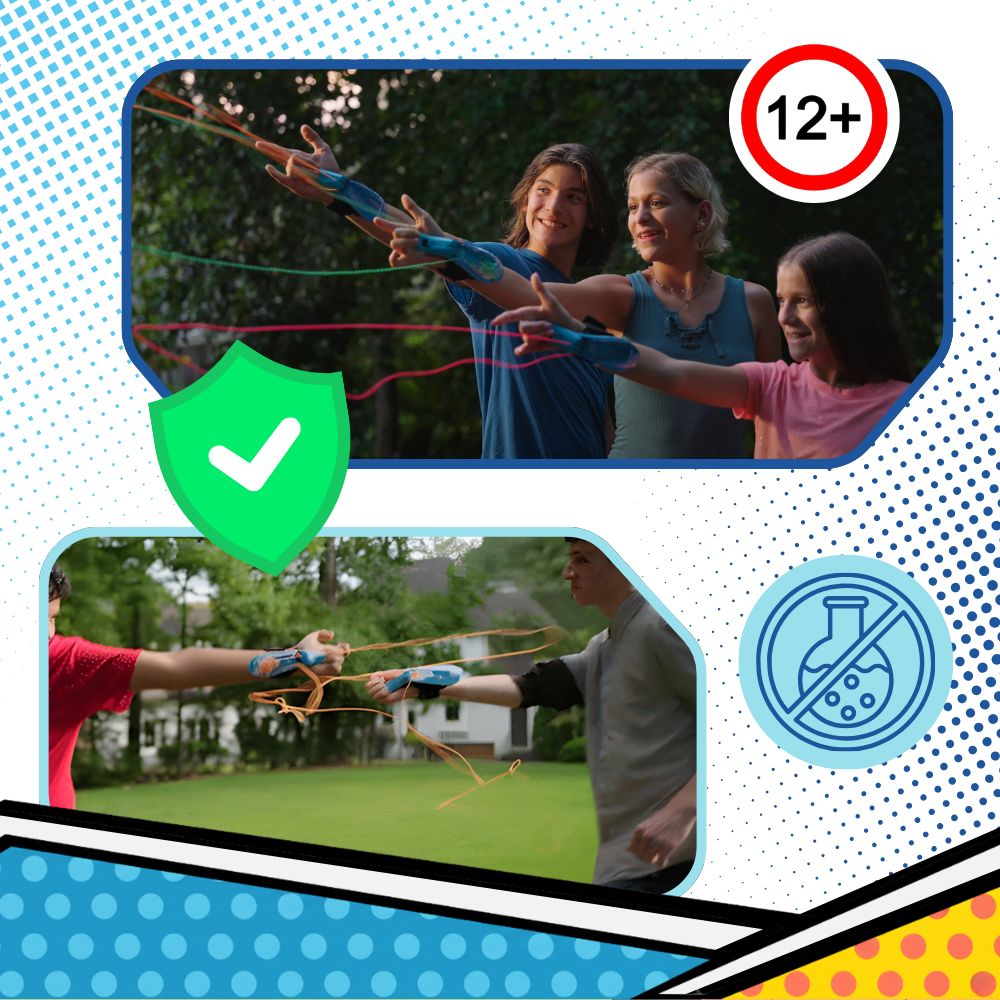 Selvlysende Edderkoppnett-Leke - Ozerty