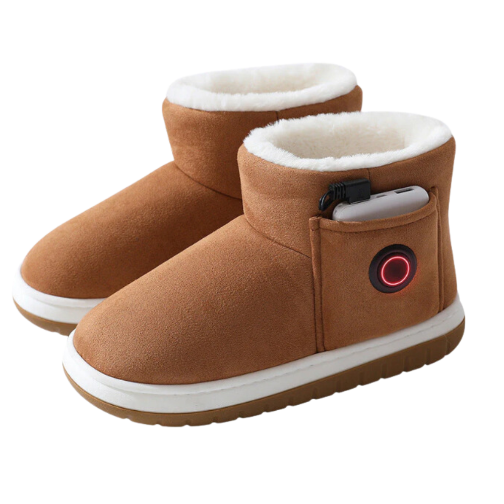 Grafen-oppvarmede Bomullssko -Kaffe - Ozerty