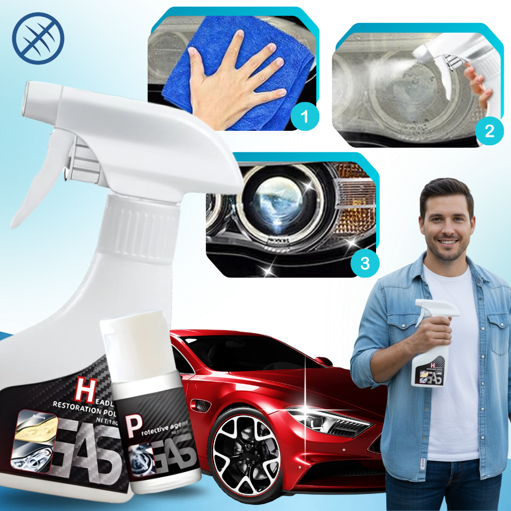 Frontlyktrenser og Belegg-Restaureringssett - Ozerty