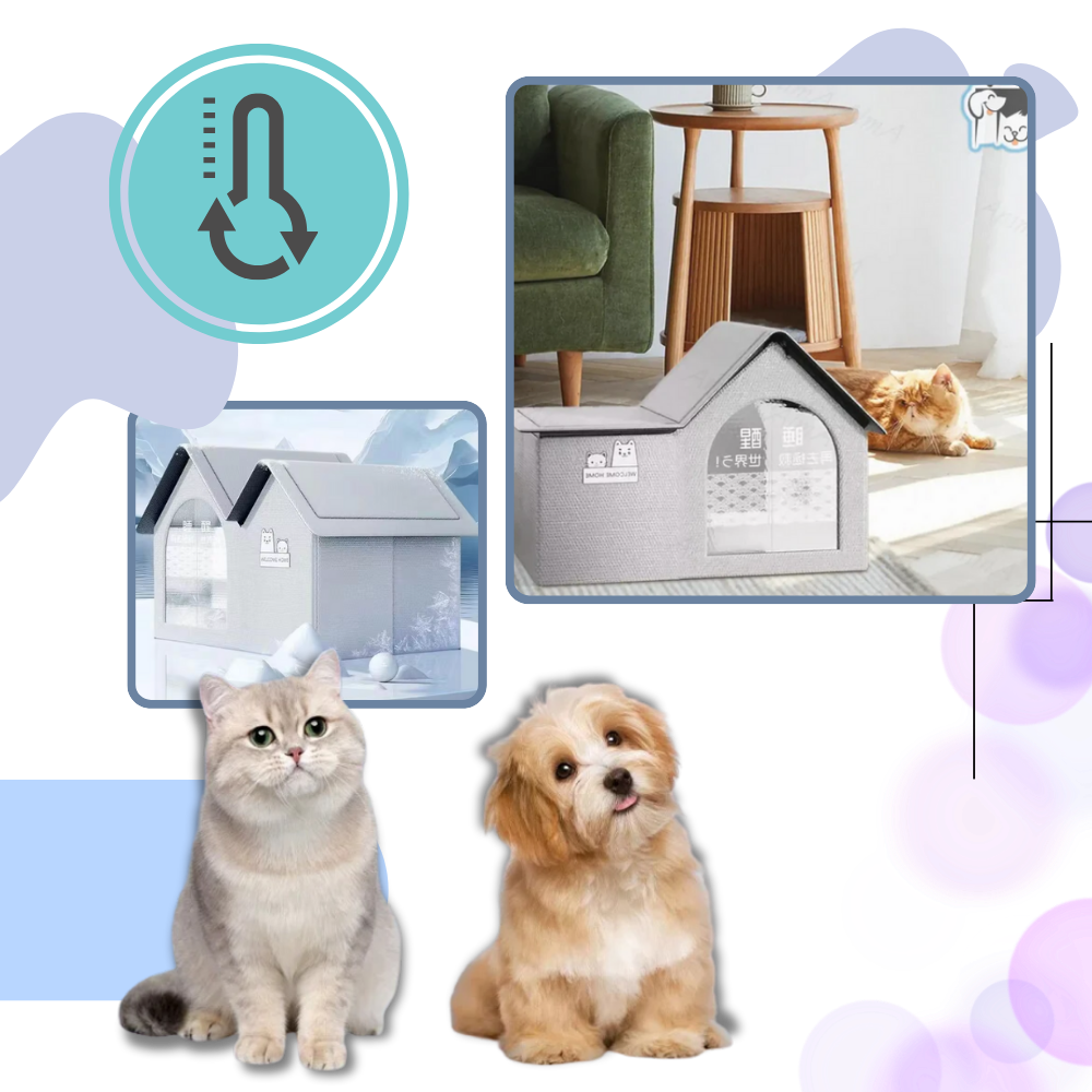 Isolerte og Varmereflekterende Kjølige Kattehus
- Ozerty