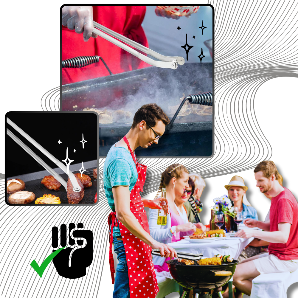 Varmebestandig grillflipptang
- Ozerty