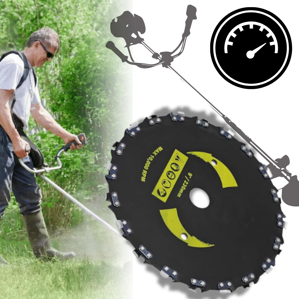 Trimmerhode i stål med høyt turtall
- Ozerty