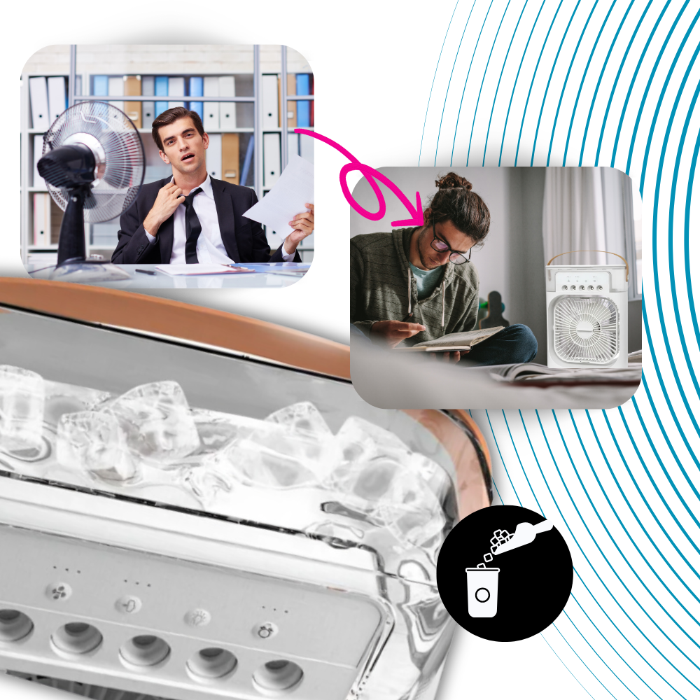 Hydrocooling lite bærbart klimaanlegg - Ozerty