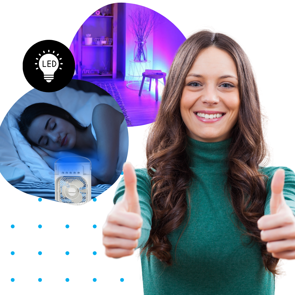 Hydrocooling lite bærbart klimaanlegg - Ozerty