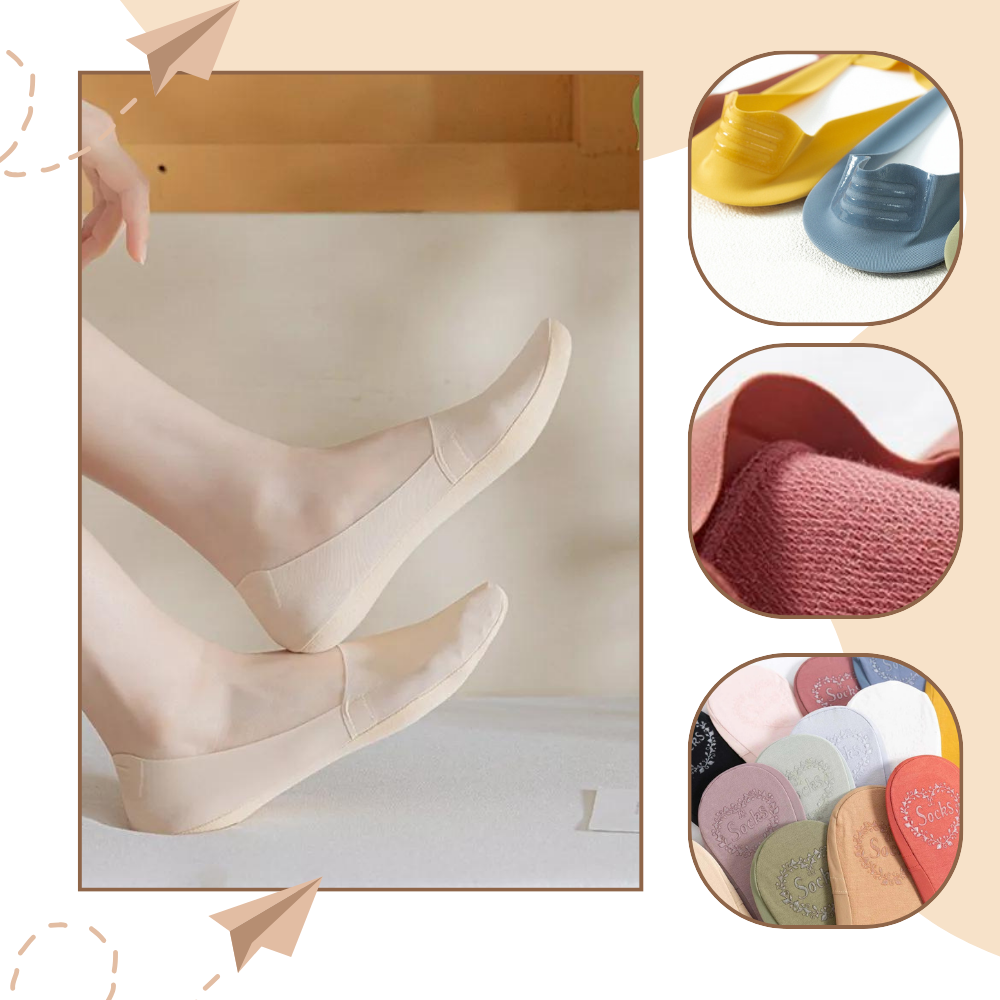 Usynlige Sklisikre Sokker - Ozerty