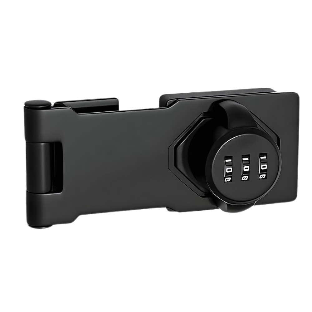 Nøkkelfri skaplås med hurtiginstallasjon -Svart - Ozerty