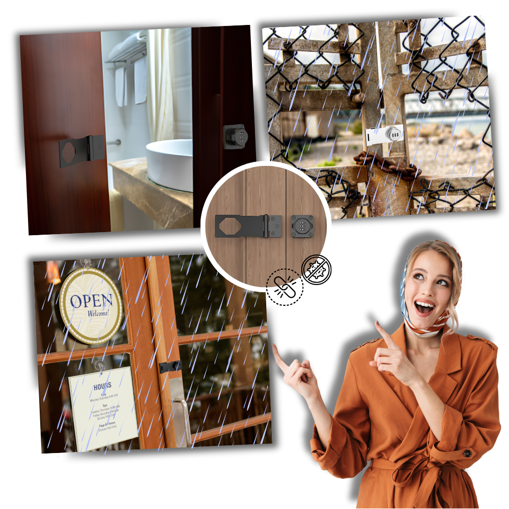 Nøkkelfri skaplås med hurtiginstallasjon - Ozerty