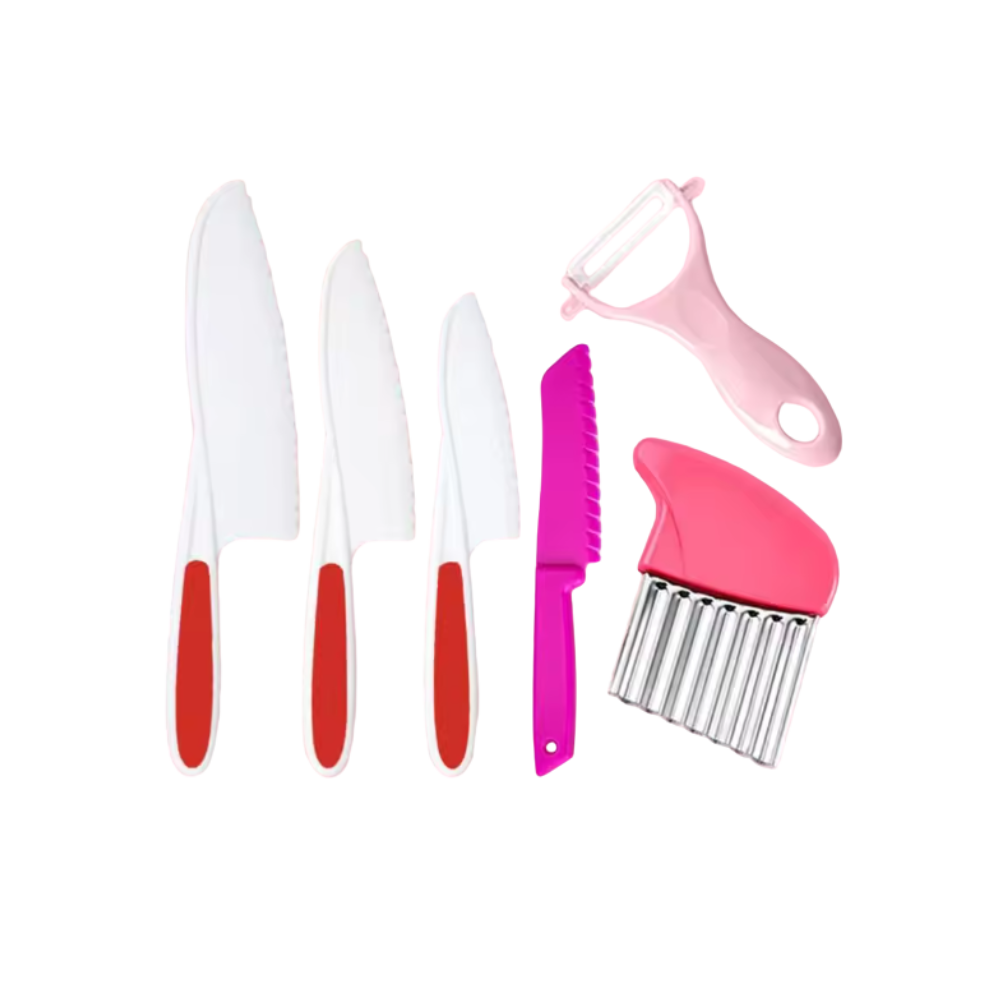 Barnevennlig Kjøkkenlekesett -Rød - Ozerty