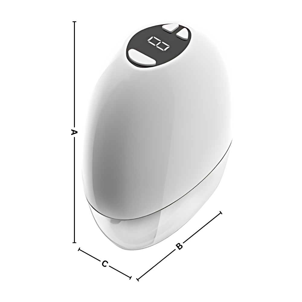 Lekkasjeforebyggende håndfri brystpumpe
- Ozerty