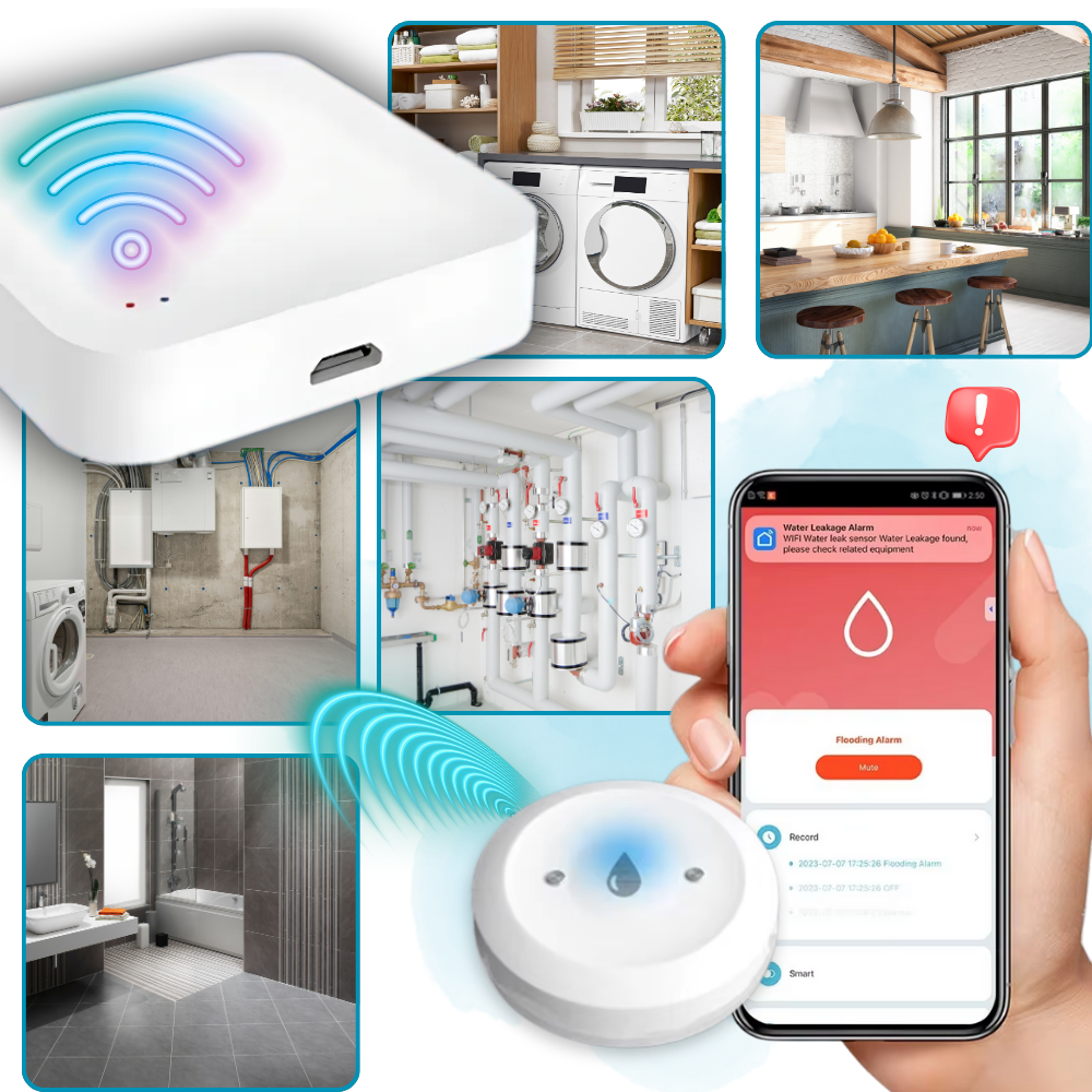 LeakLock Trådløs Sensor - Ozerty