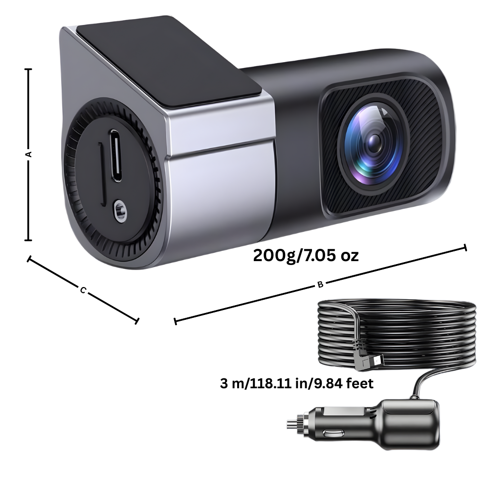 Dasbordkamera Med Nattesyn Og Loop-opptak - Ozerty