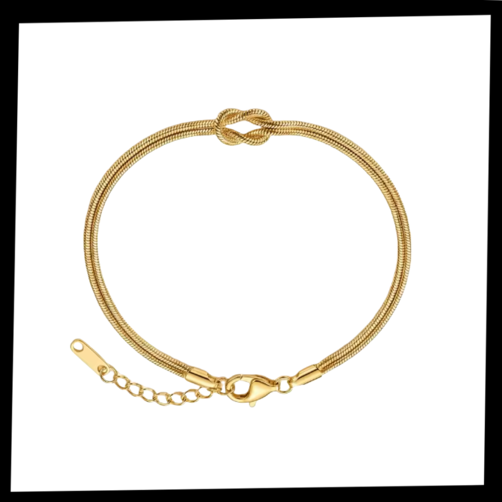 Halskjede og Armbånd med Kjærlighetsknute - Ozerty