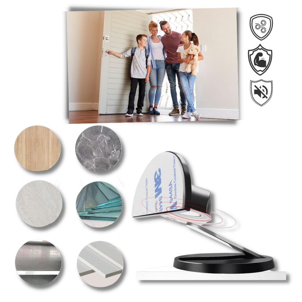 Magnetisk dørstopper i rustfritt stål - Ozerty