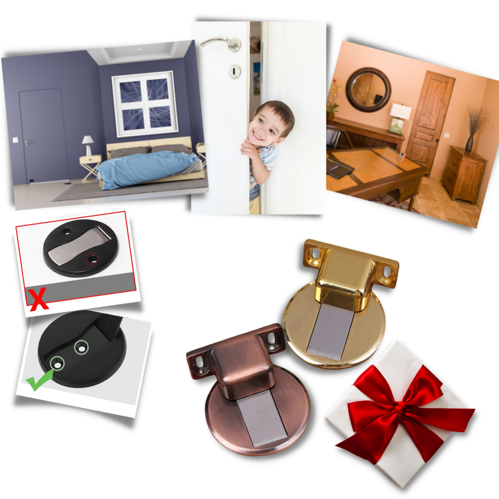 Magnetisk dørstopper i rustfritt stål - Ozerty