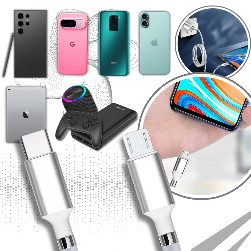 Fleksibel Magnetisk USB-Kabel - Ozerty