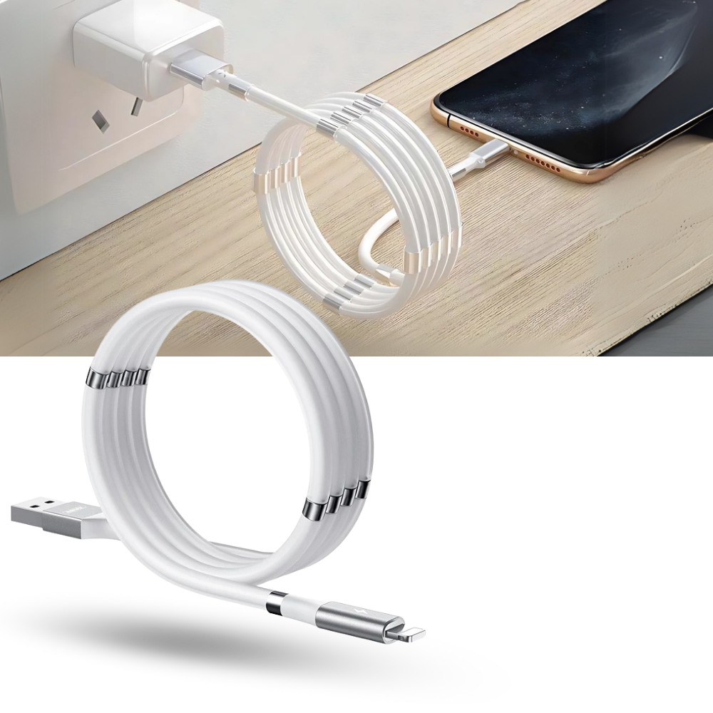 Fleksibel Magnetisk USB-Kabel - Ozerty