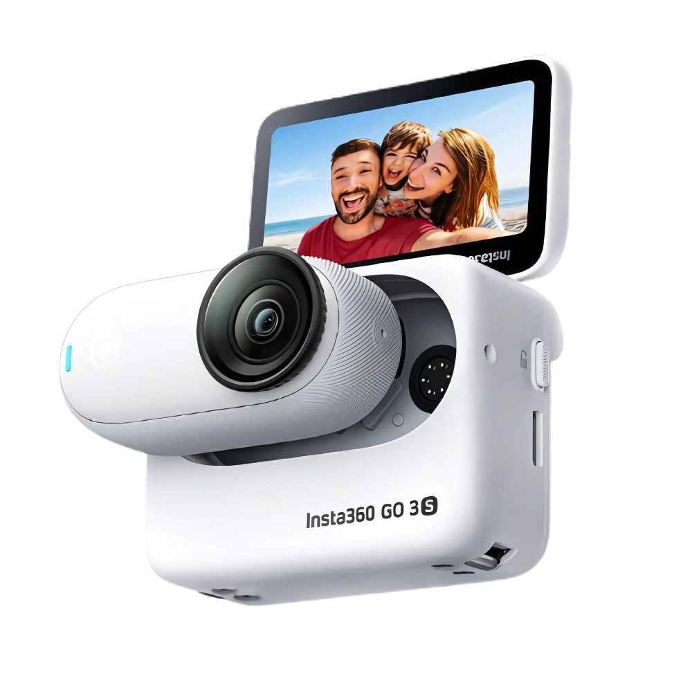 Insta 360 Håndfritt Kamera Med Magnetisk Montering  -Arktisk Hvit - Ozerty