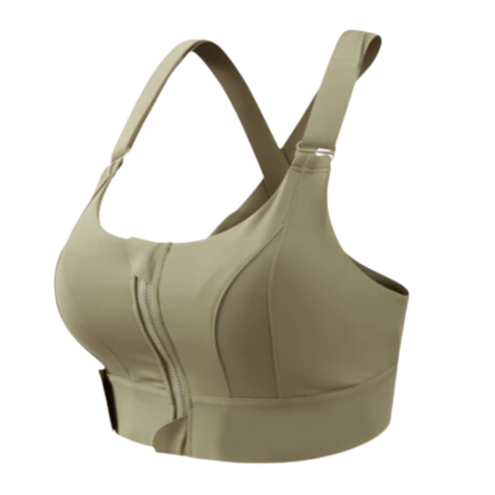 Racerrygg Sport-BH med Maksimal Støtte -Grågrønn/SGrågrønn/MGrågrønn/LGrågrønn/XLGrågrønn/2XLGrågrønn/3XLGrågrønn/4XLGrågrønn/5XL - Ozerty