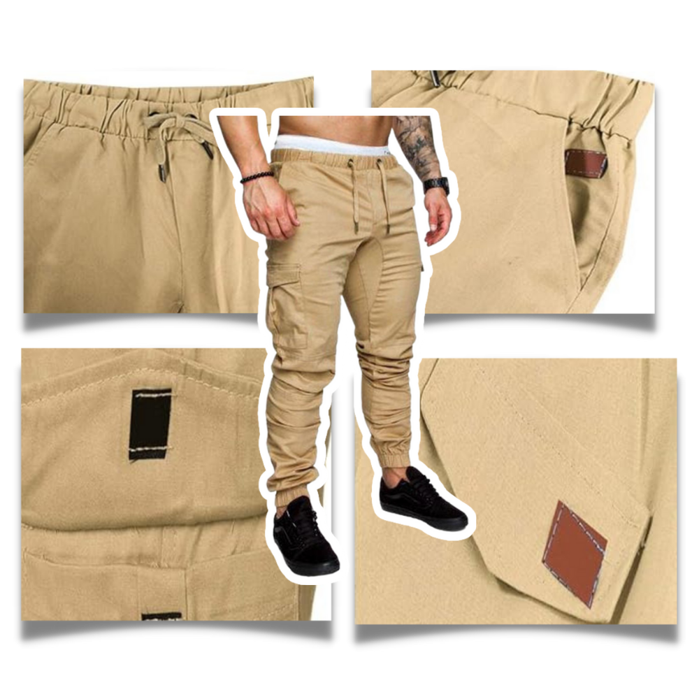 Slim Fit Cargo-bukser for menn
- Ozerty