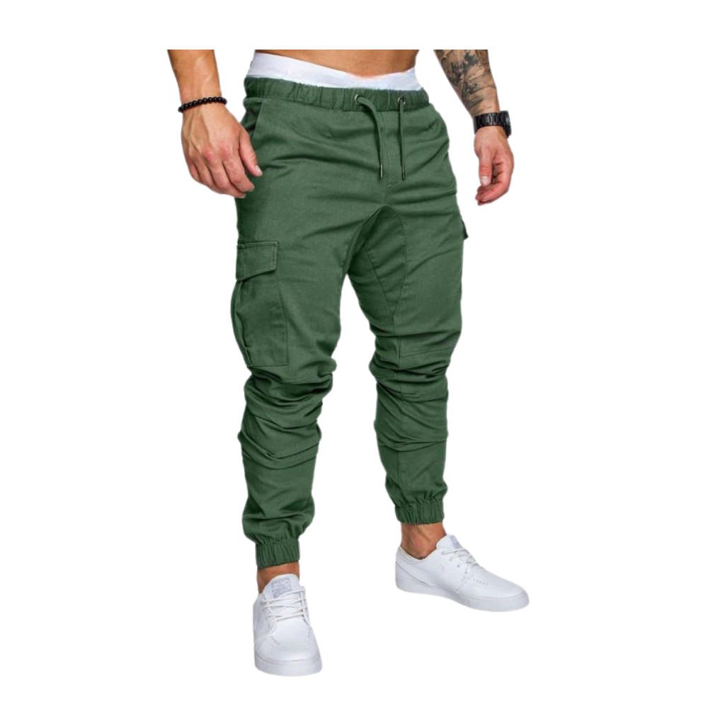 Slim Fit Cargo-bukser for menn
 -Grønn/MGrønn/LGrønn/XLGrønn/XXLGrønn/3XLGrønn/4XLGrønn/5XL - Ozerty