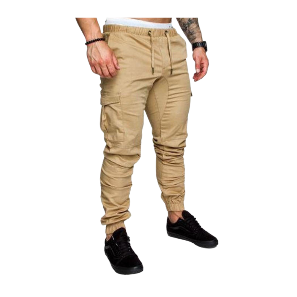 Slim Fit Cargo-bukser for menn
-Khaki/MKhaki/LKhaki/XLKhaki/XXLKhaki/3XLKhaki/4XLKhaki/5XL - Ozerty