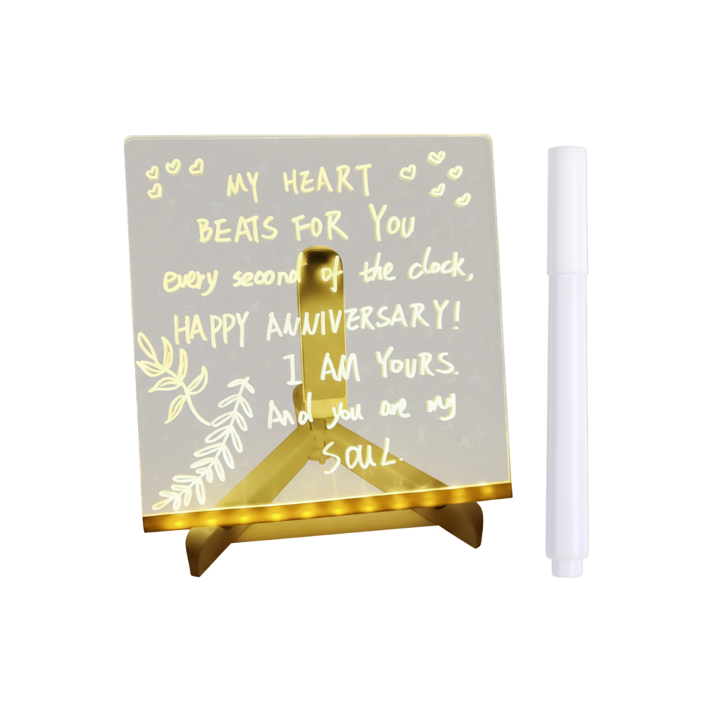 Fascinerende LED-Notatbrett -15 x 15 cm - Ozerty