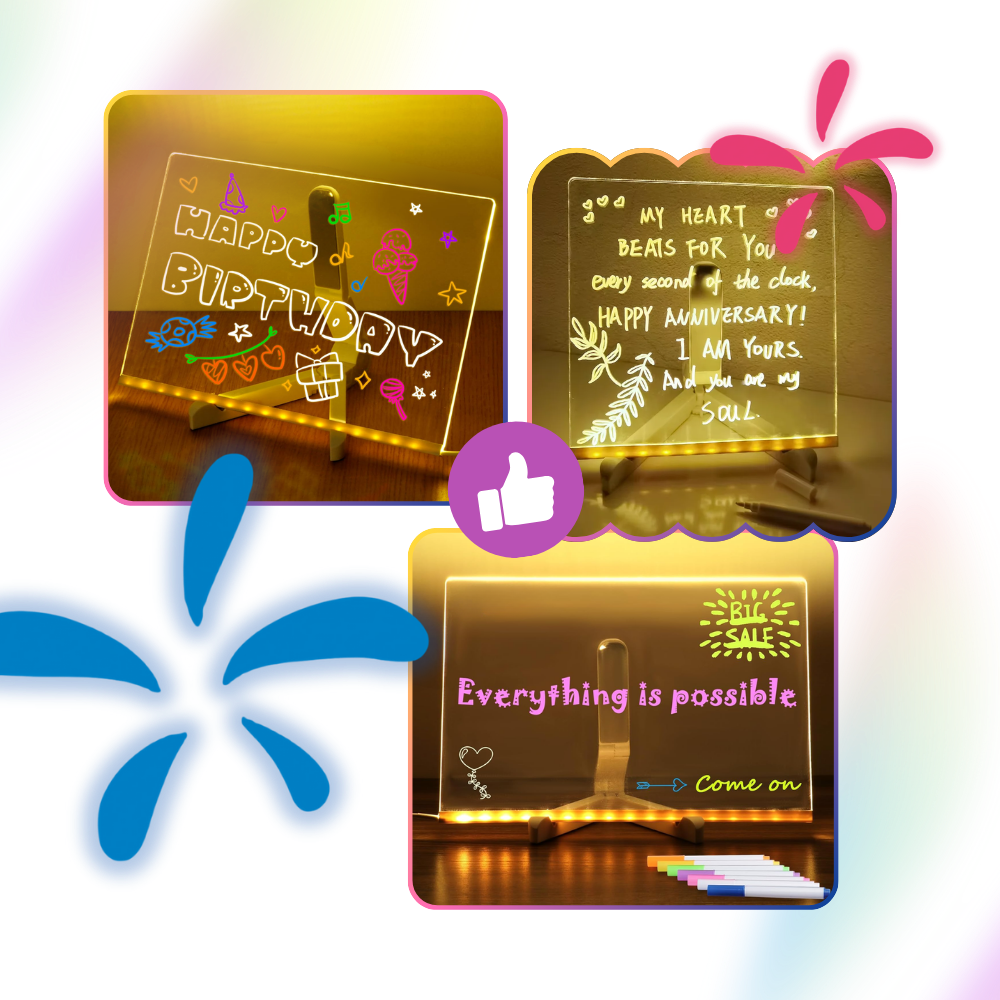 Fascinerende LED-Notatbrett - Ozerty