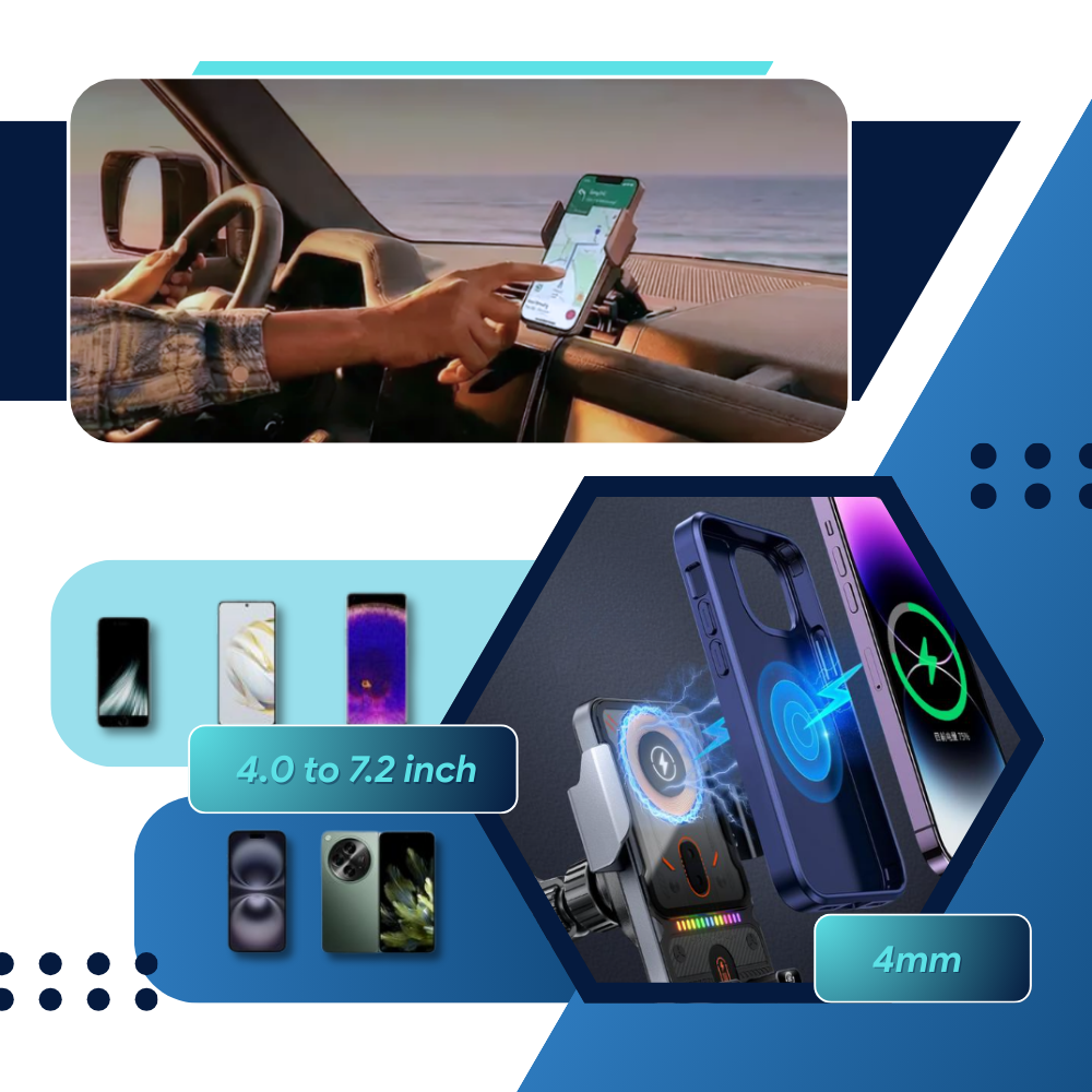 Miles Confidence Mobilholder og -Lader - Ozerty