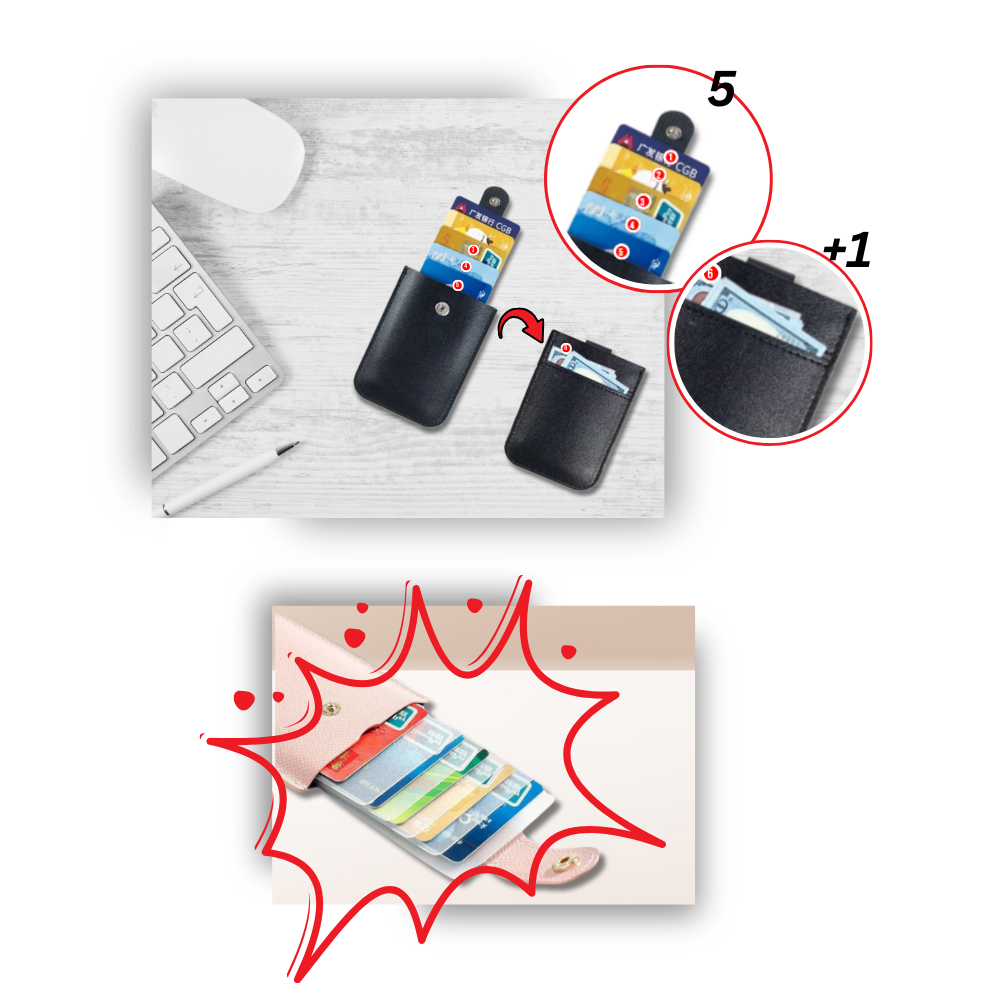 Minimalistisk lommebok med kortholder
- Ozerty