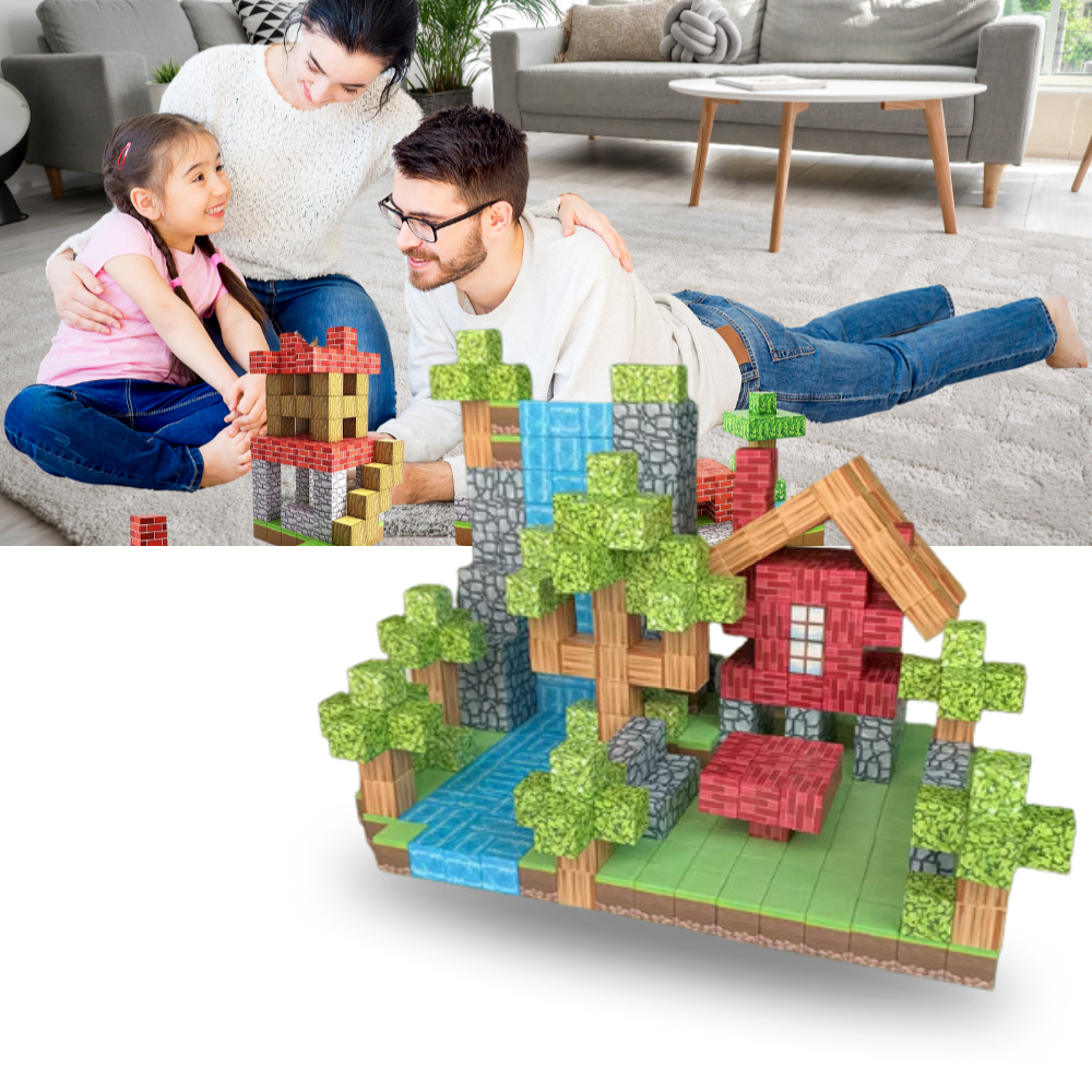 Pedagogiske Magnetiske Minecraft-Klosser - Ozerty