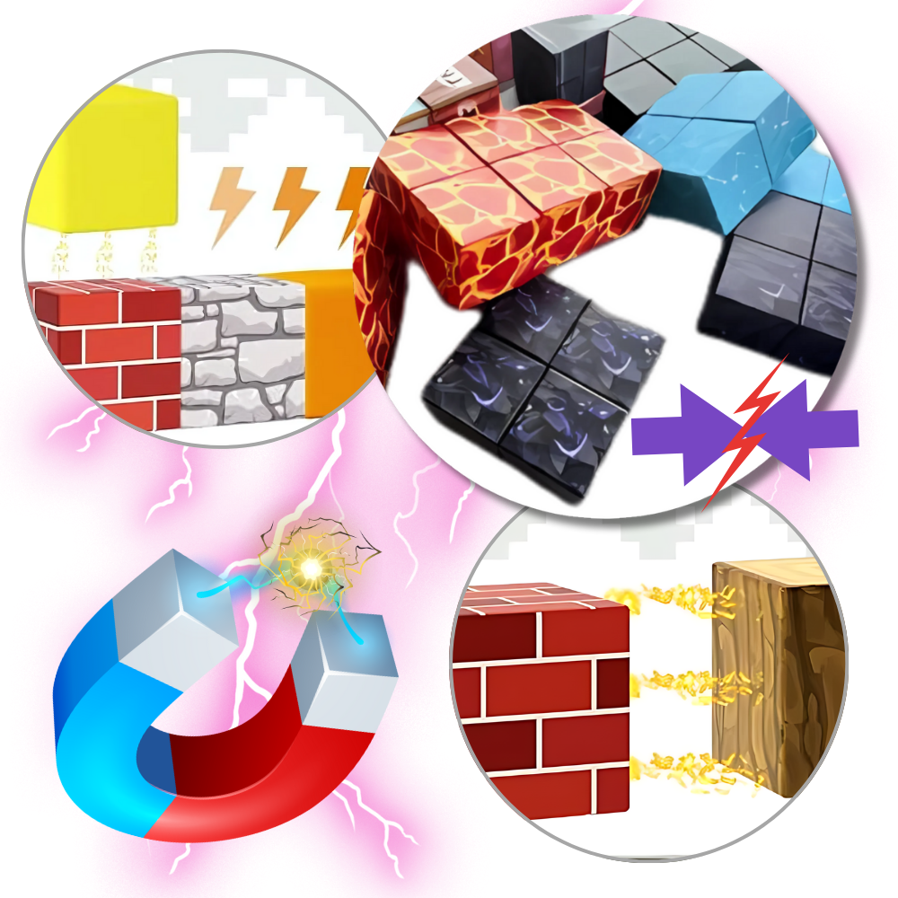 Pedagogiske Magnetiske Minecraft-Klosser - Ozerty