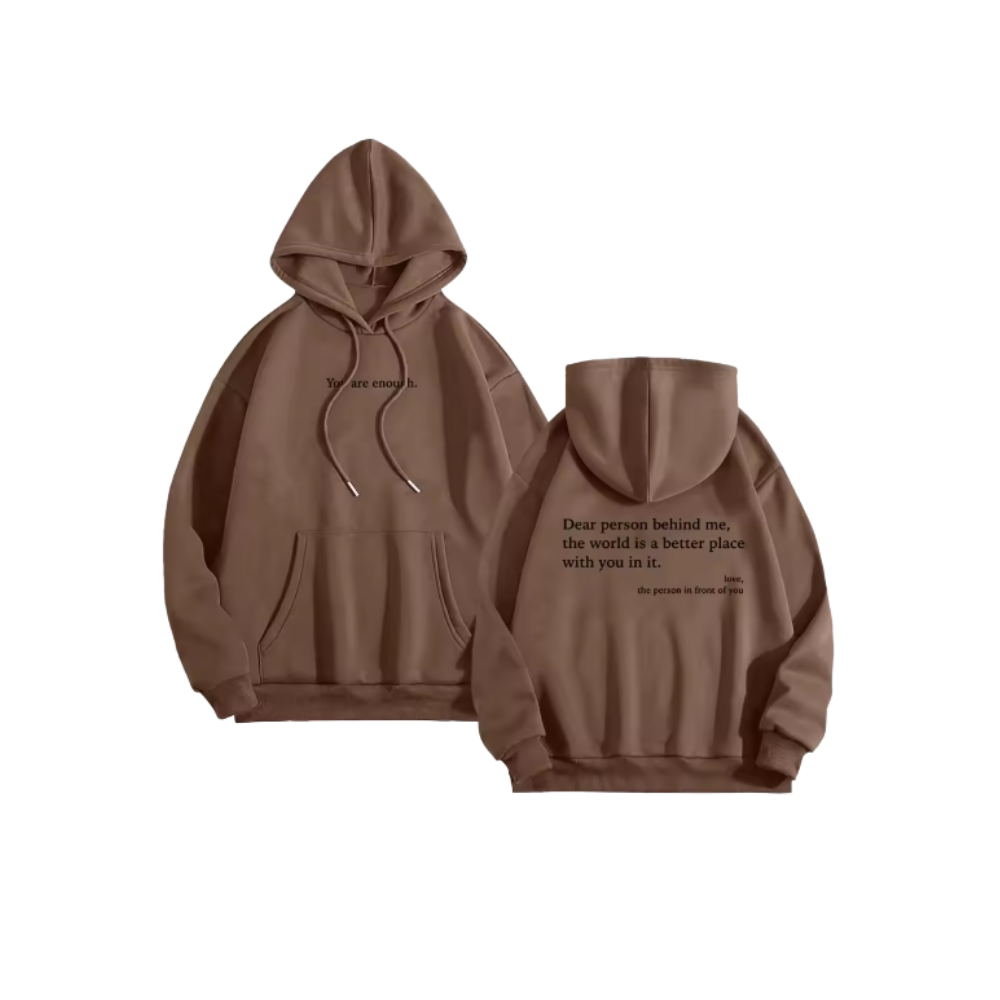 Motiverende Loose Women-Hettegenser -Kaffe - Ozerty