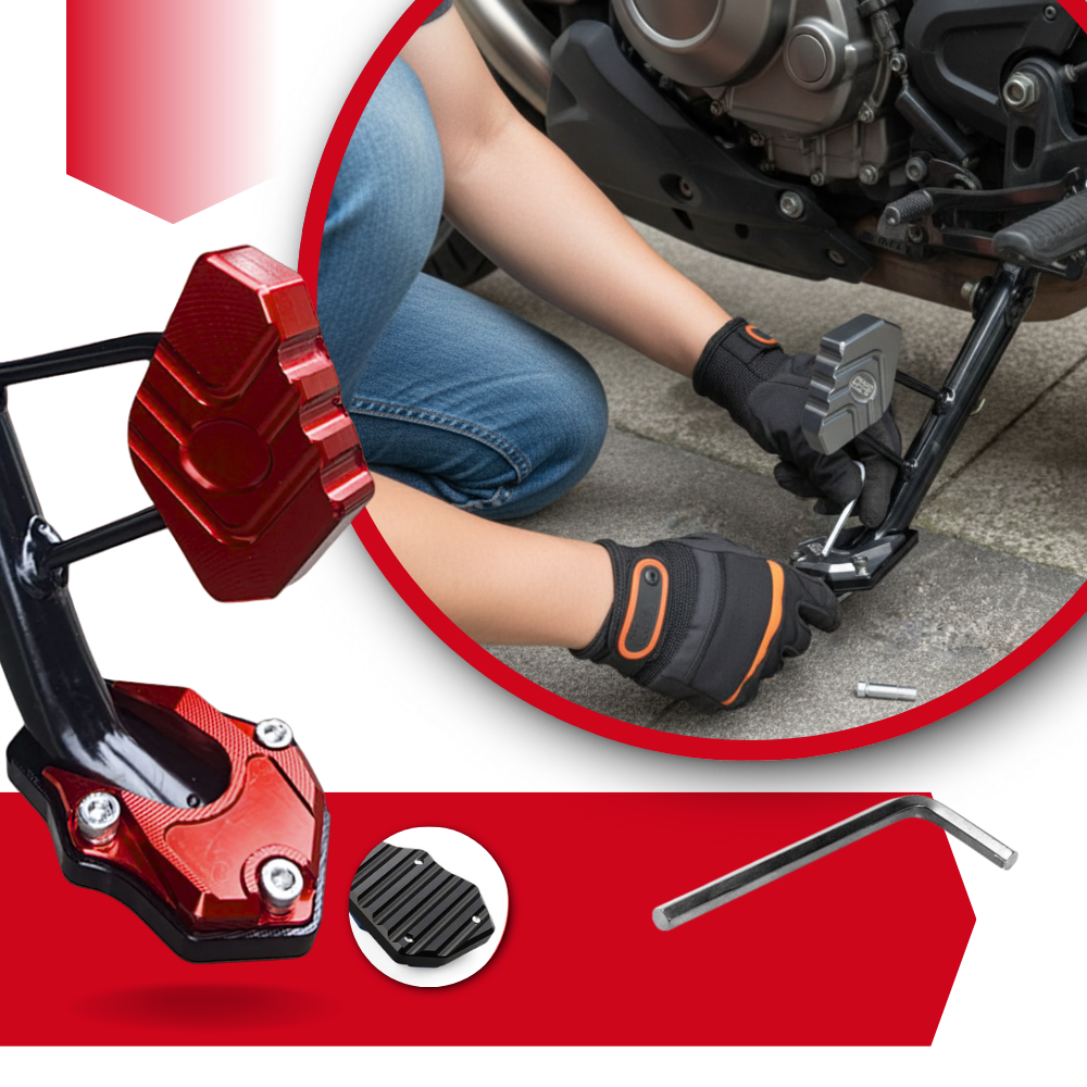 Legert Motorsykkelstøtte med Kombinasjon - Ozerty