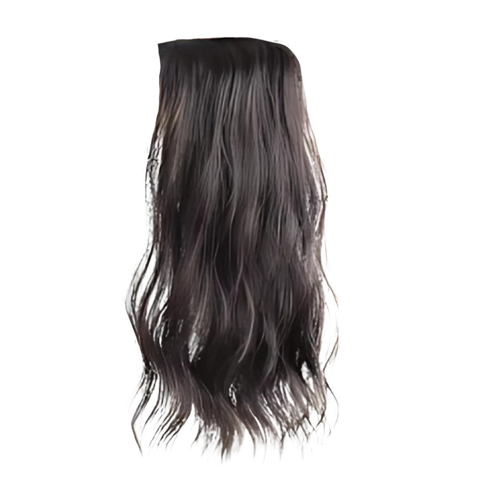 Naturlige Håndvevde Hårforlengelsesklemmer -Mørkebrun - Ozerty