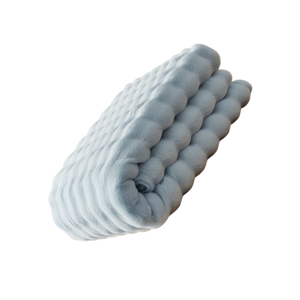 Sklisikre, Komfortable Sofatrekk i Plysj -Blå - Ozerty