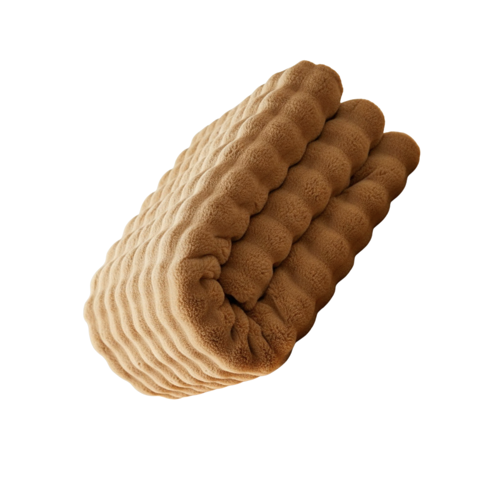 Sklisikre, Komfortable Sofatrekk i Plysj -Kaffe - Ozerty