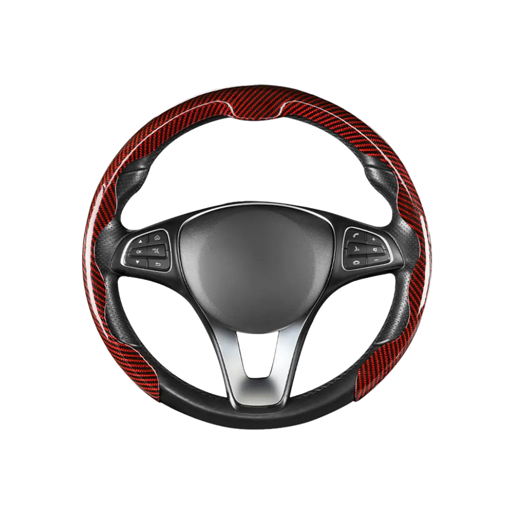 Sklisikkert Rattdeksel -Rød - Ozerty