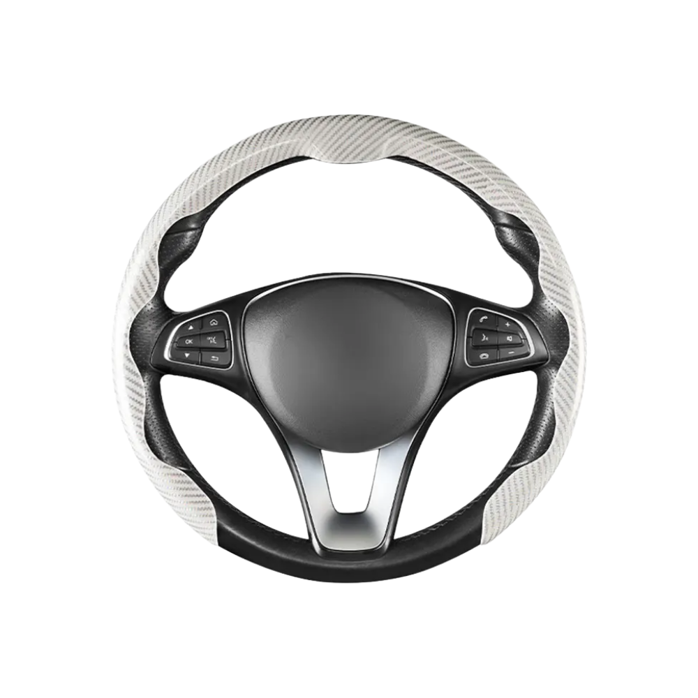 Sklisikkert Rattdeksel -Hvit - Ozerty