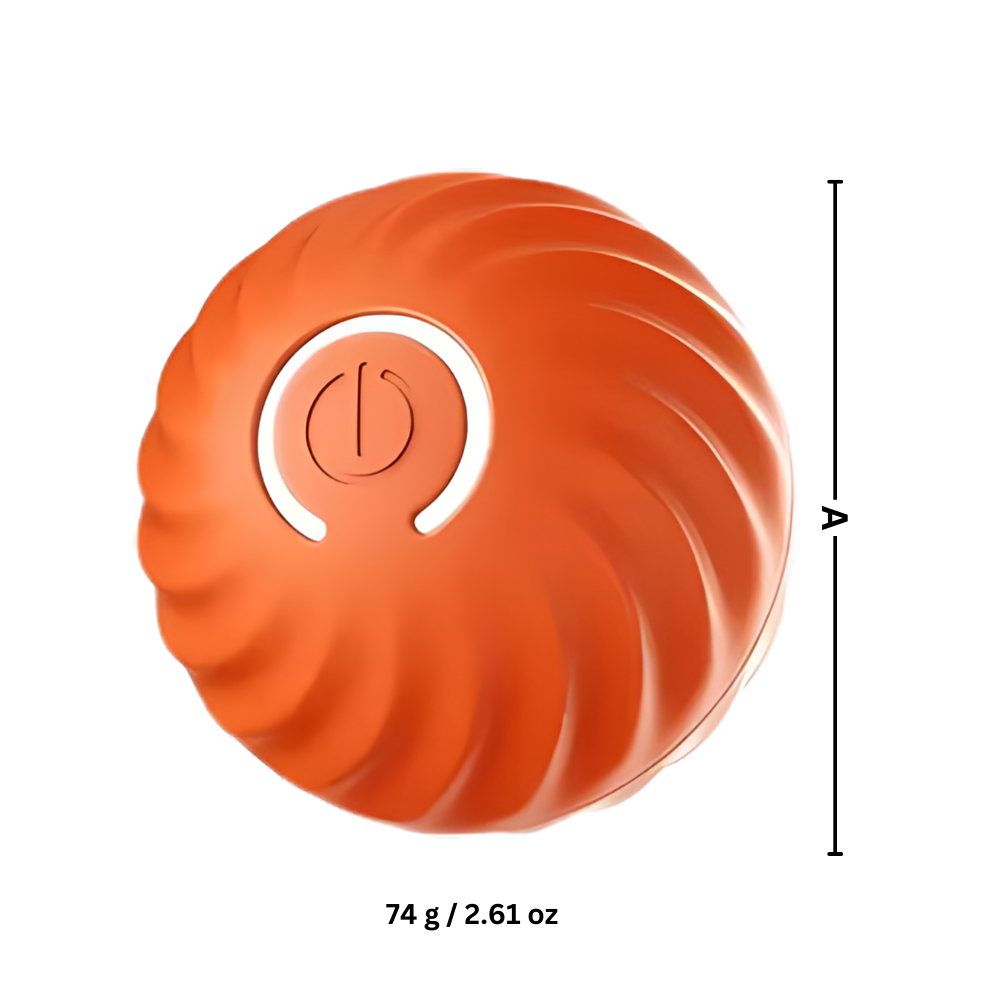 Hinderunnvikende Hundeball -Oransje - Ozerty