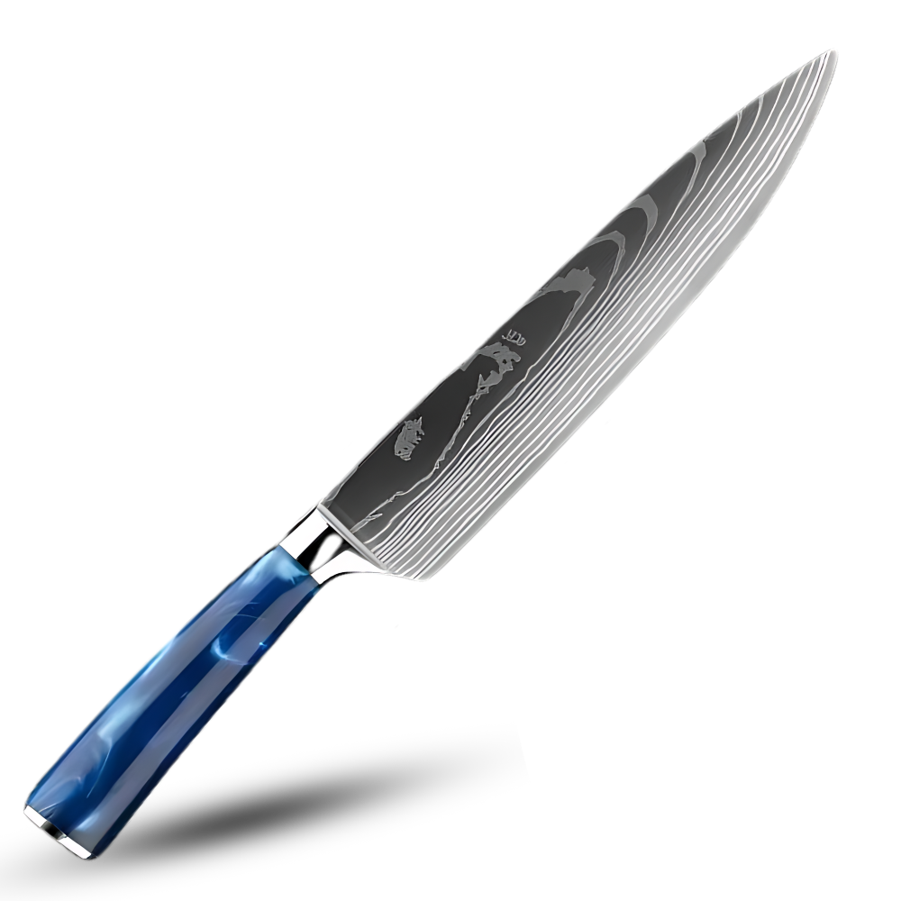 Havblå japanske kniver
 -Kokkekniv - Ozerty