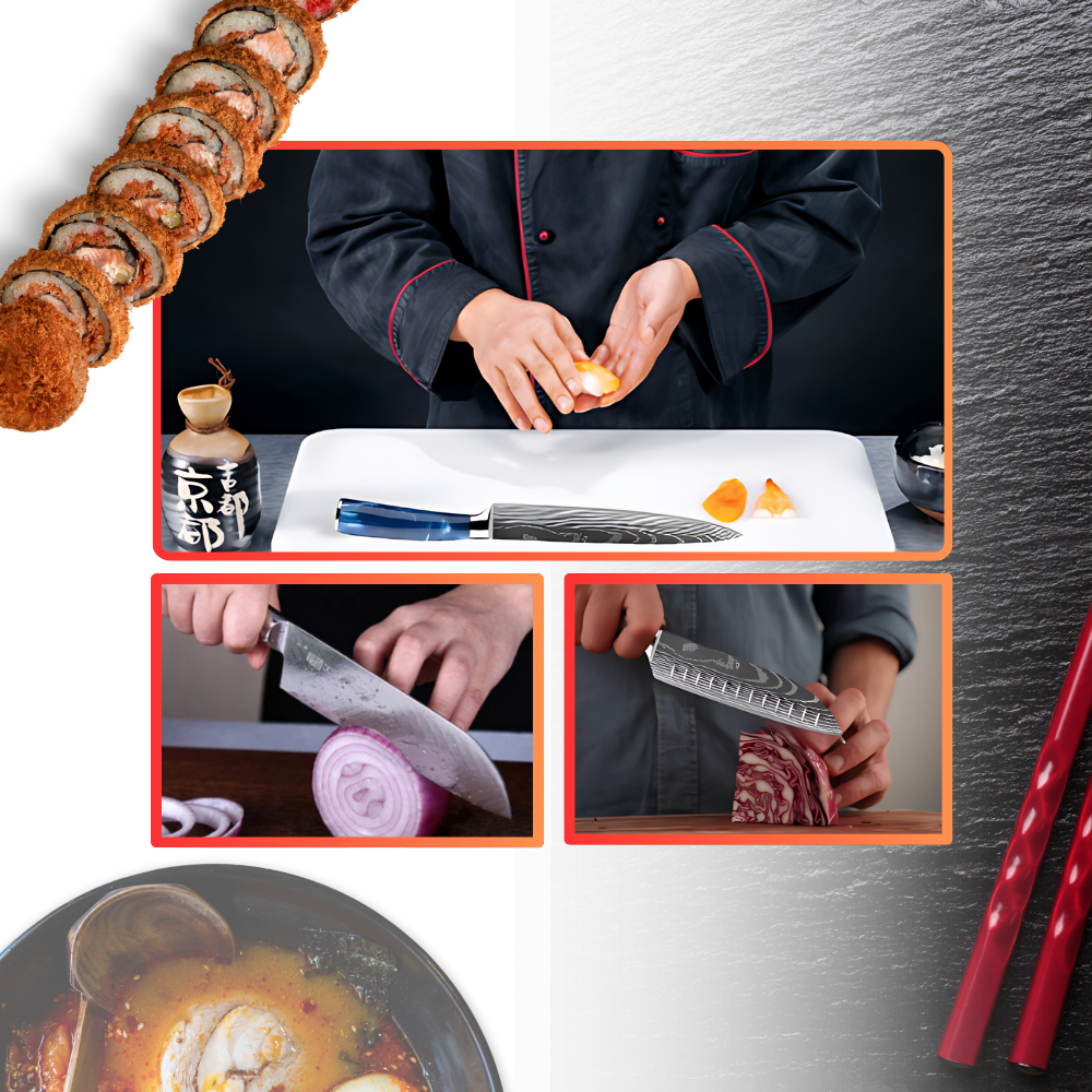 Havblå japanske kniver
- Ozerty