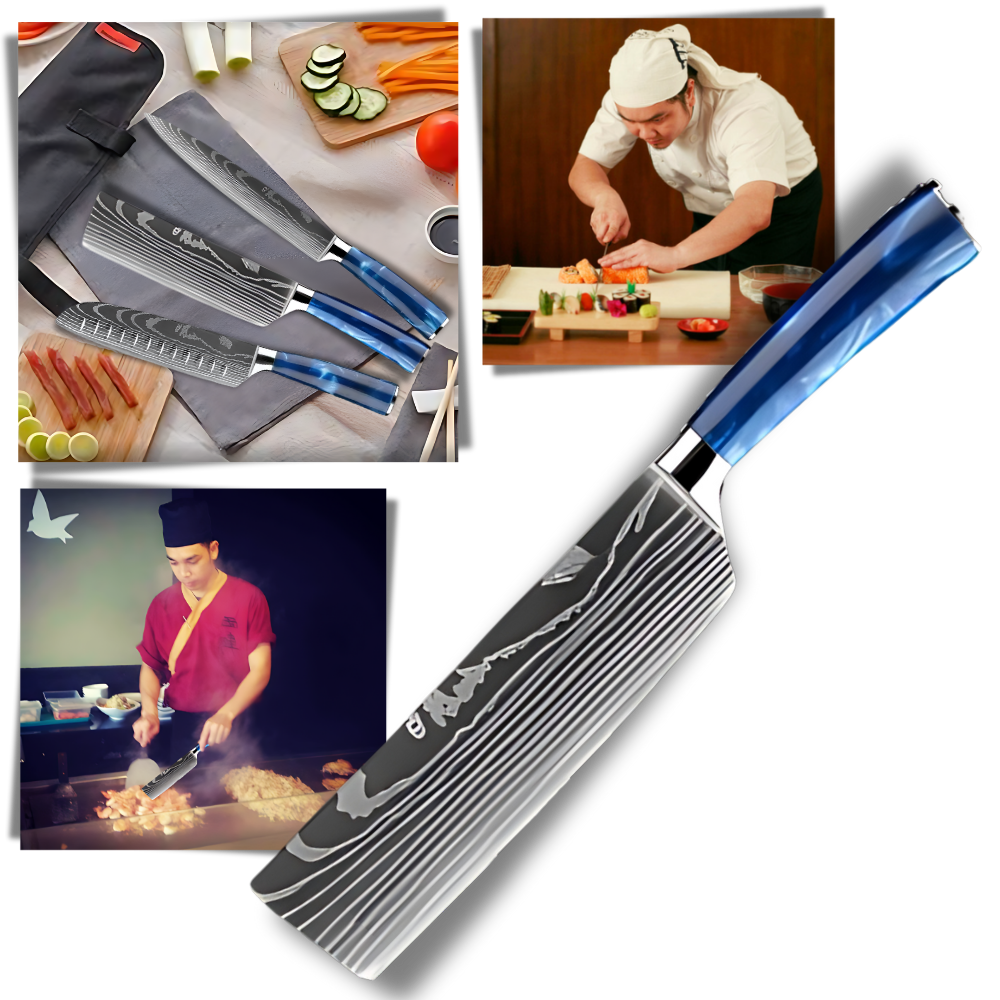 Havblå japanske kniver
 - Ozerty